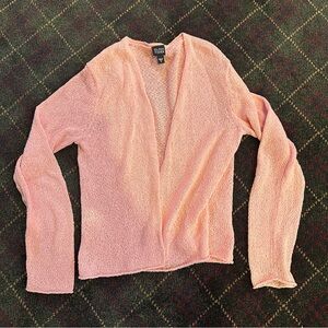 Eileen Fisher knit cardigan light pink women's small